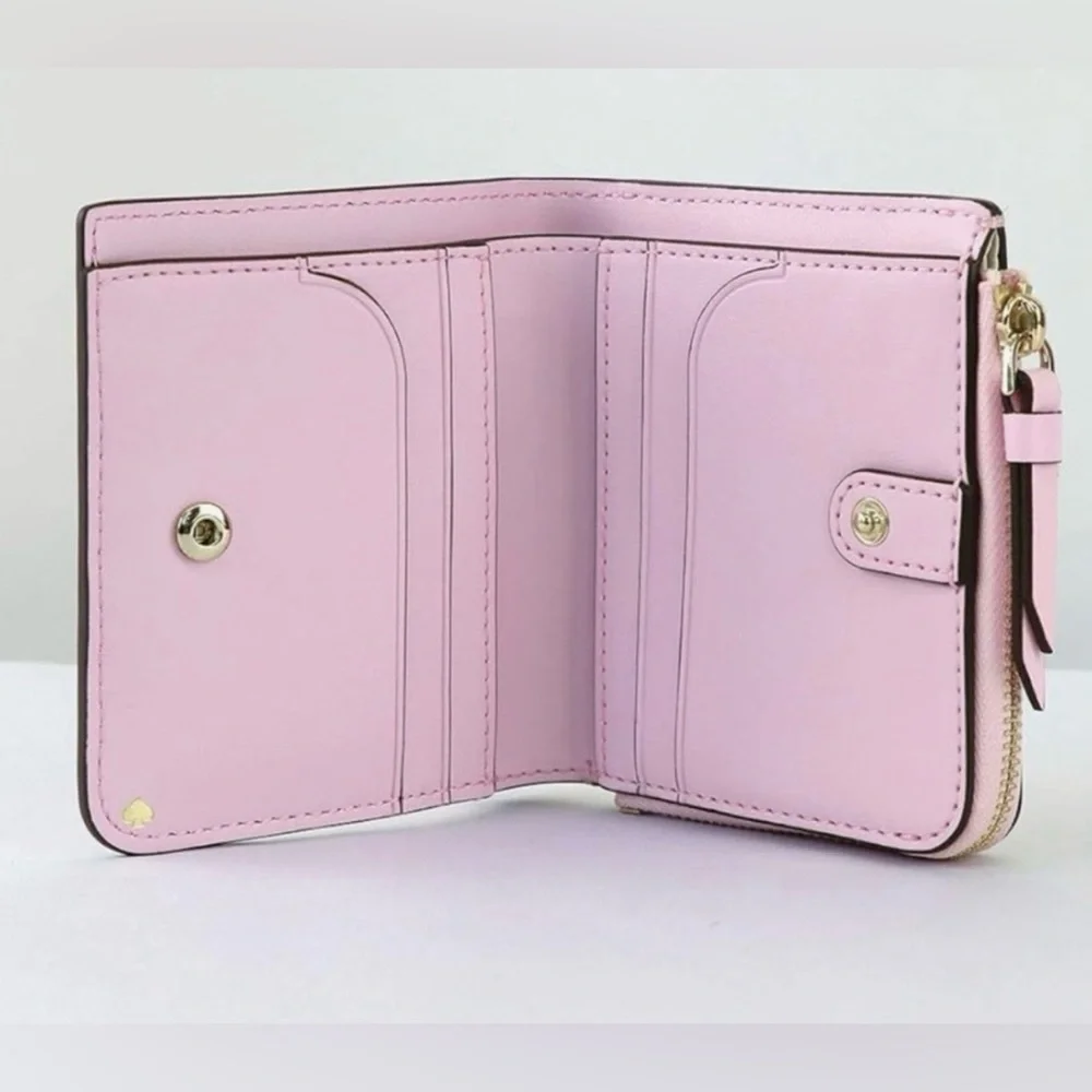 Kate Spade Flock Party Novelty Small L-Zip Bifold Wallet - NWOT - Picture 5 of 5